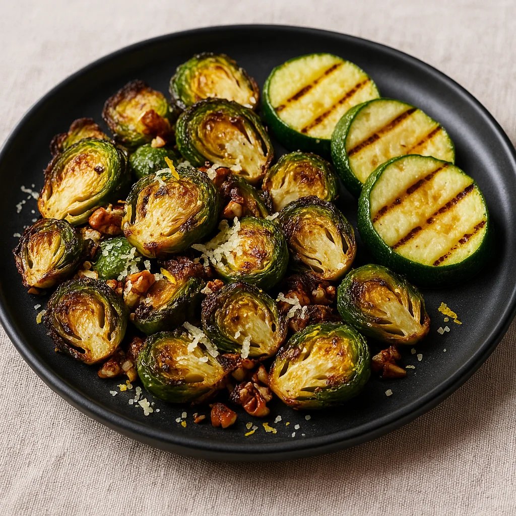Crispy Balsamic Parmesan Brussels Sprouts in the Air Fryer