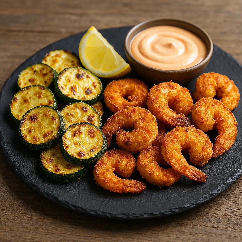 Crispy Cajun Shrimp and Zucchini Bites in the Air Fryer
