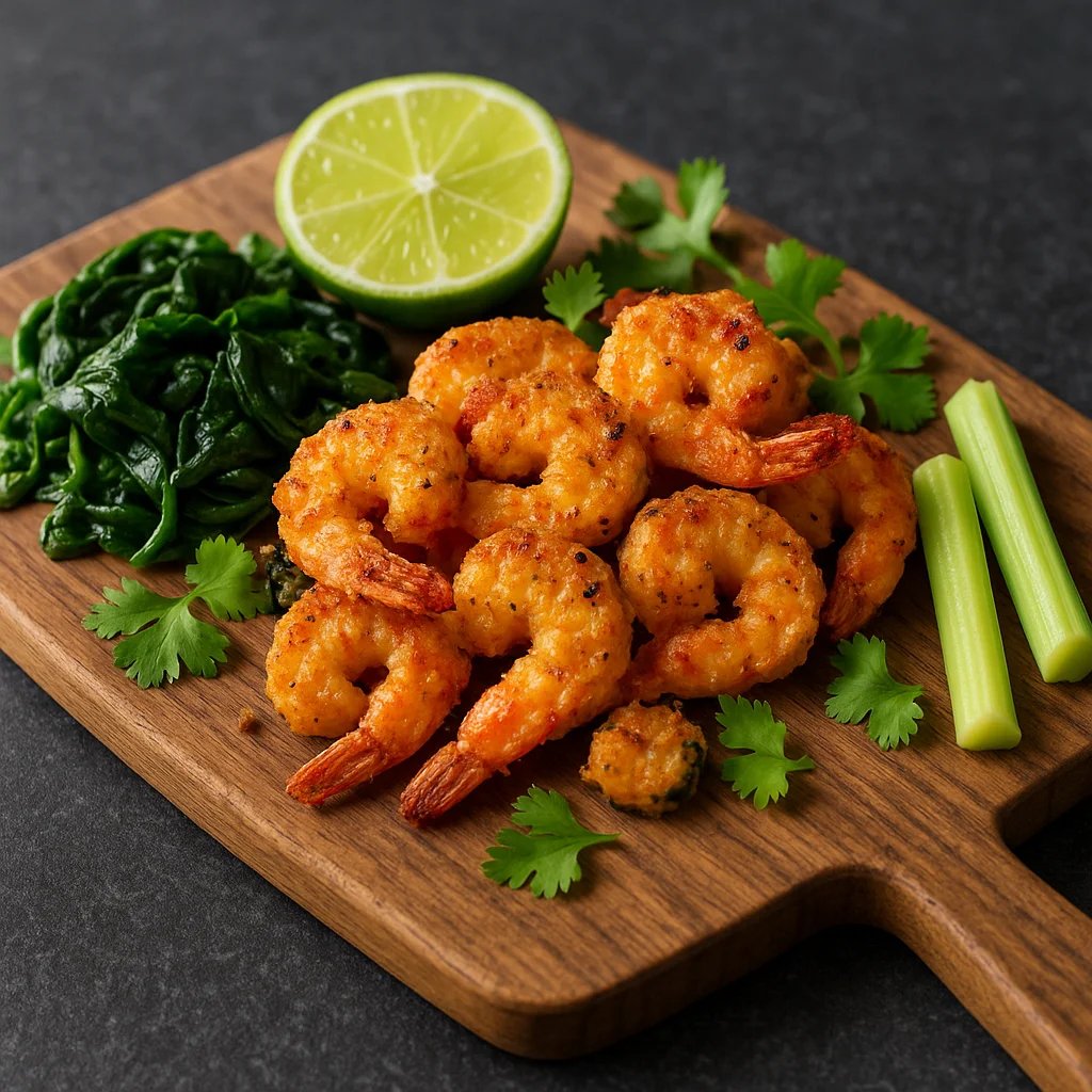 Crispy Chili Lime Air Fryer Shrimp Bites