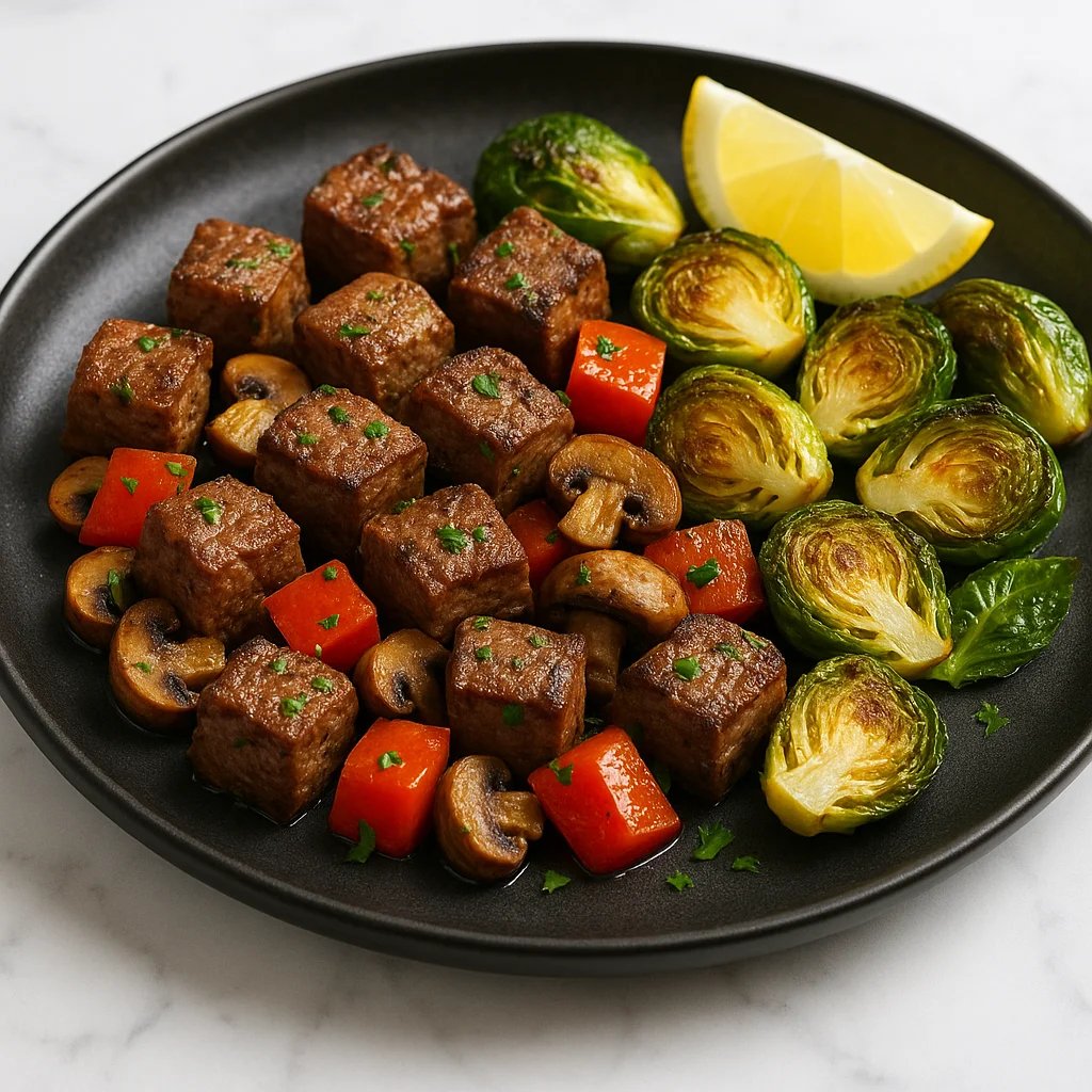 Crispy Garlic Herb Air Fryer Sirloin Bites Snack
