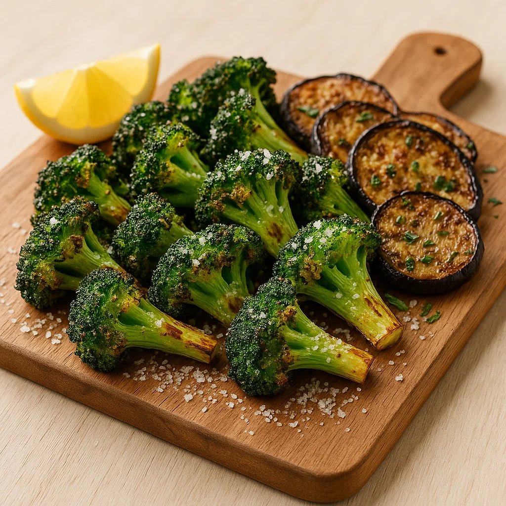 Crispy Lemon Garlic Parmesan Broccoli