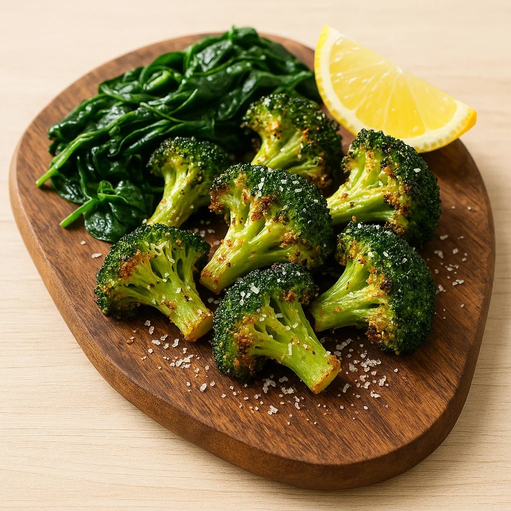 Crispy Parmesan Garlic Air Fryer Broccoli