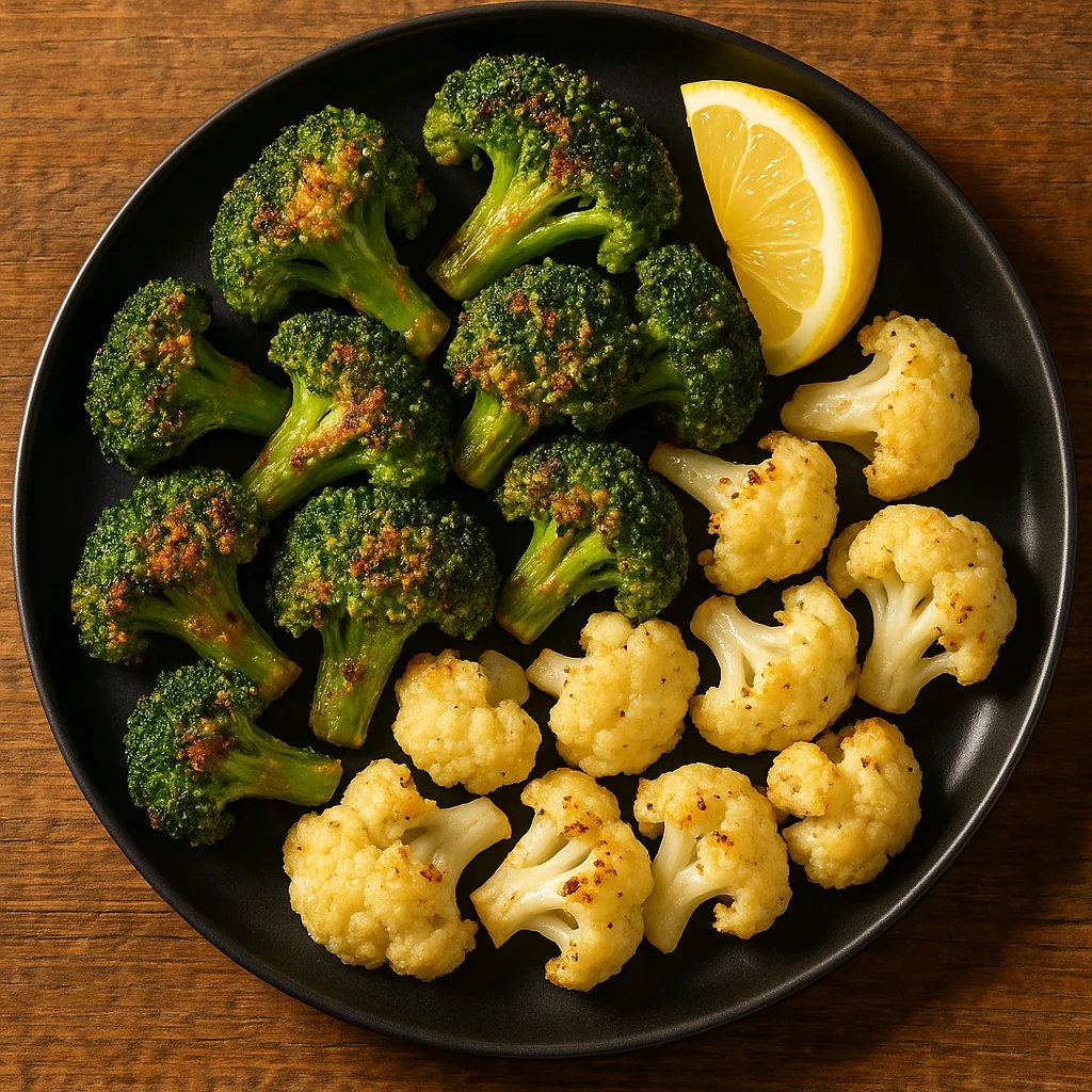 Crispy Parmesan Lemon Broccoli in the Air Fryer