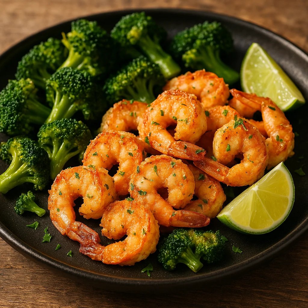 Crispy Parmesan Lime Shrimp Bites in the Air Fryer