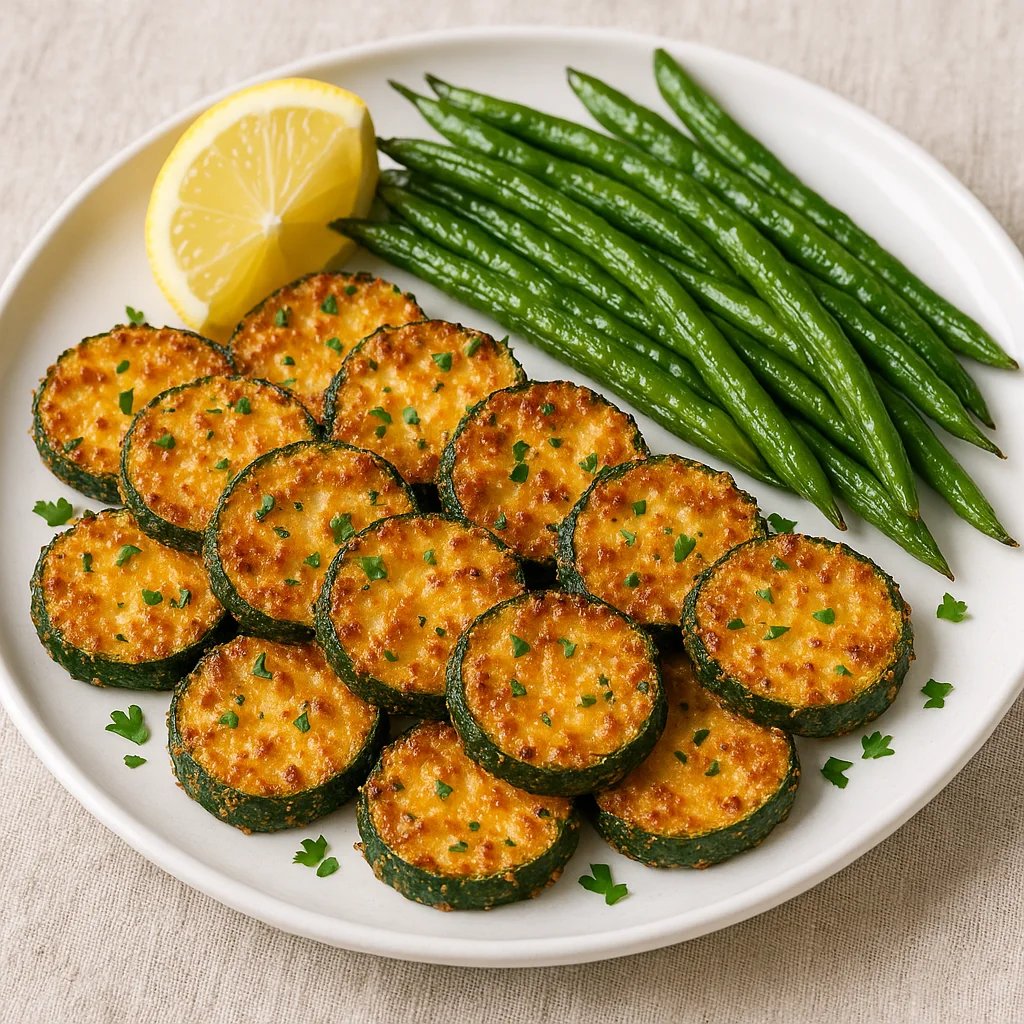 Crispy Parmesan Zucchini Rounds in the Air Fryer
