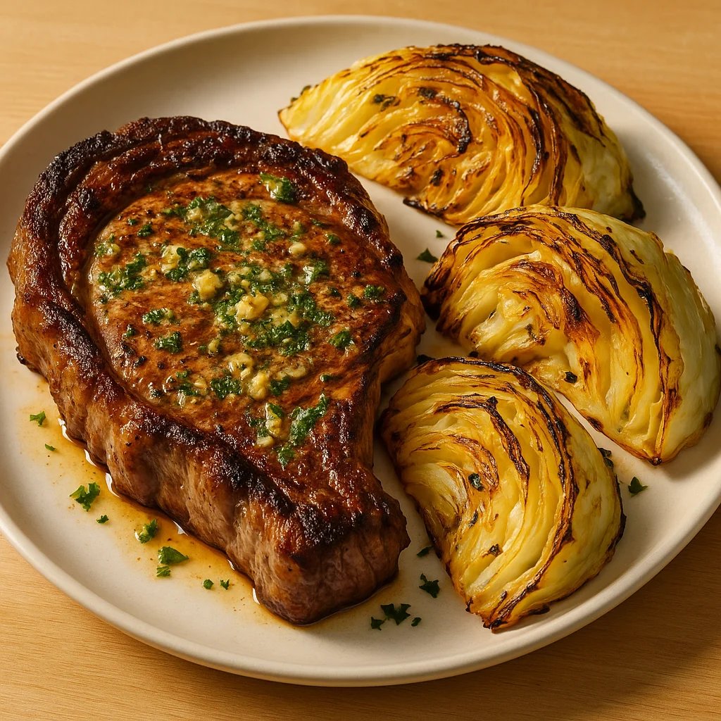 Diabetic Friendly Air Fryer Garlic Herb Ribeye